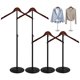 thumbnail image 1 of Soporte de exhibición de camisetas WDbg ajustable de 42 a 79 cm, metal negro, 1 of 7