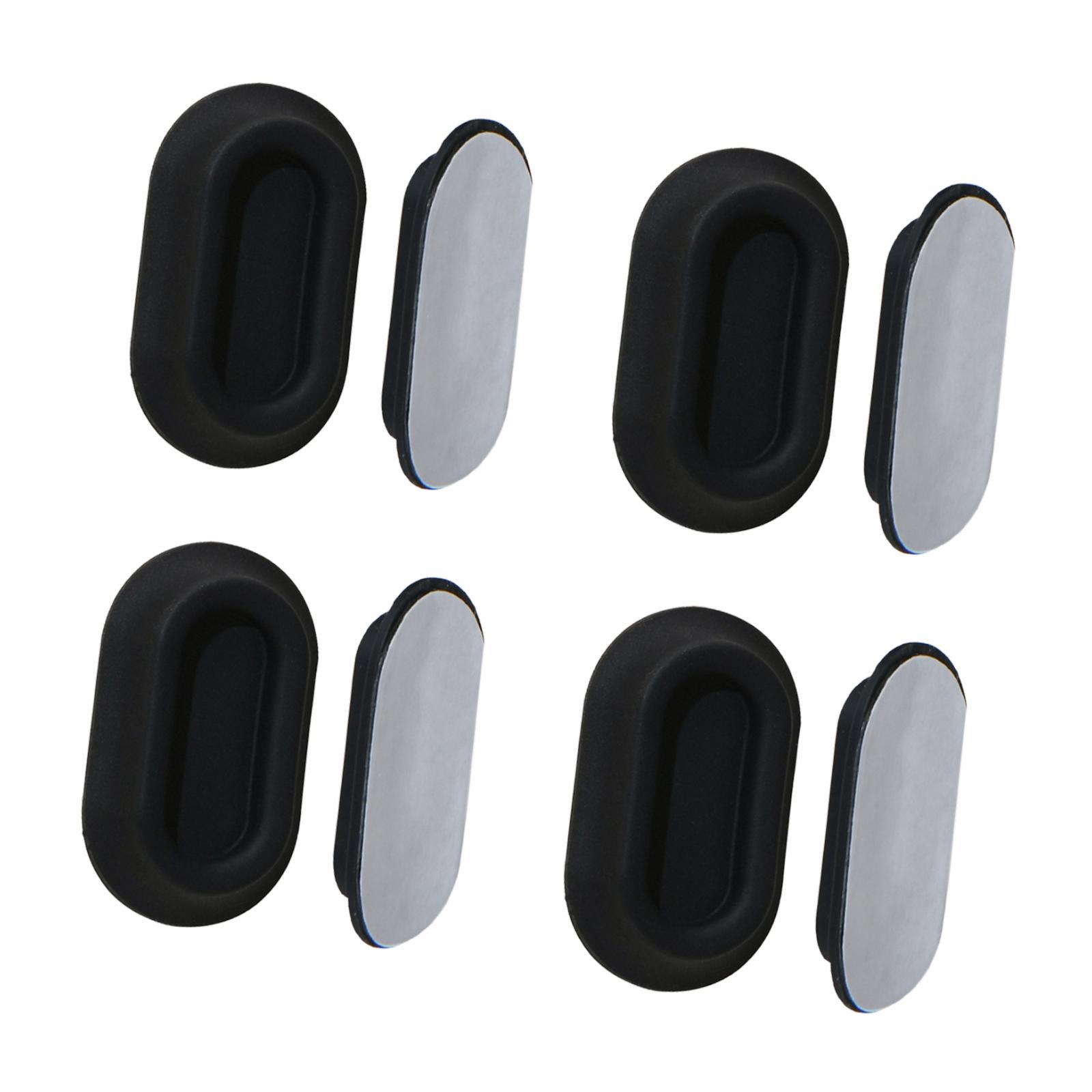 Magideal - Soporte De Pared Para Control Remoto De Televisión, 4 Habitaciones, Fácil De Instalar, Soporte Para Control Remoto De Tv Autoadhesivo Robusto Para La Negro