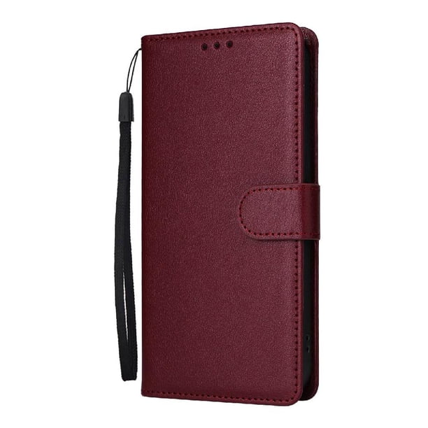 Funda Cartera para Samsung Galaxy S22 5G con Tarjetero, Soporte y Cordón - Protección Rojo