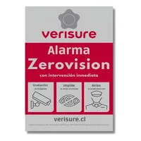 Creaprint - Aviso Alumino 20X30 Cms Verisure Tradicional Blanca