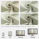 thumbnail image 5 of Cortinas Joydeco de lino, 213 cm de longitud, juego de 2 paneles, color avena, 5 of 8