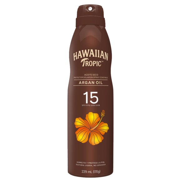Protector solar Hawaiian Tropic spray argan oil fps15, 170 g