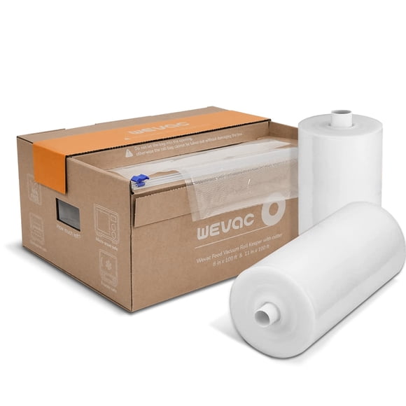 Bolsas selladoras al vacío Wevac de 8 x 30 m y 11 x 30 m, 2 rollos