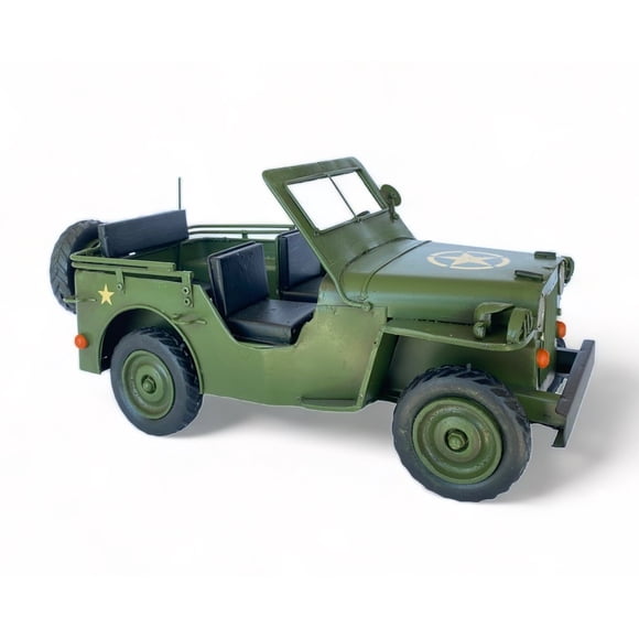 Jeep Willy's A Escala Colección Decoración Vintage En Fierro