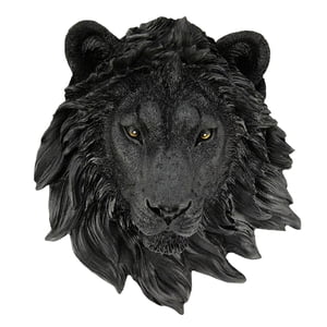 Magideal - Estatua De Cabeza Realista, Escultura De Animal Animal, Decoración De Regalo, Escultura De Pared Para Restaurante, Oficina, Decoración Del