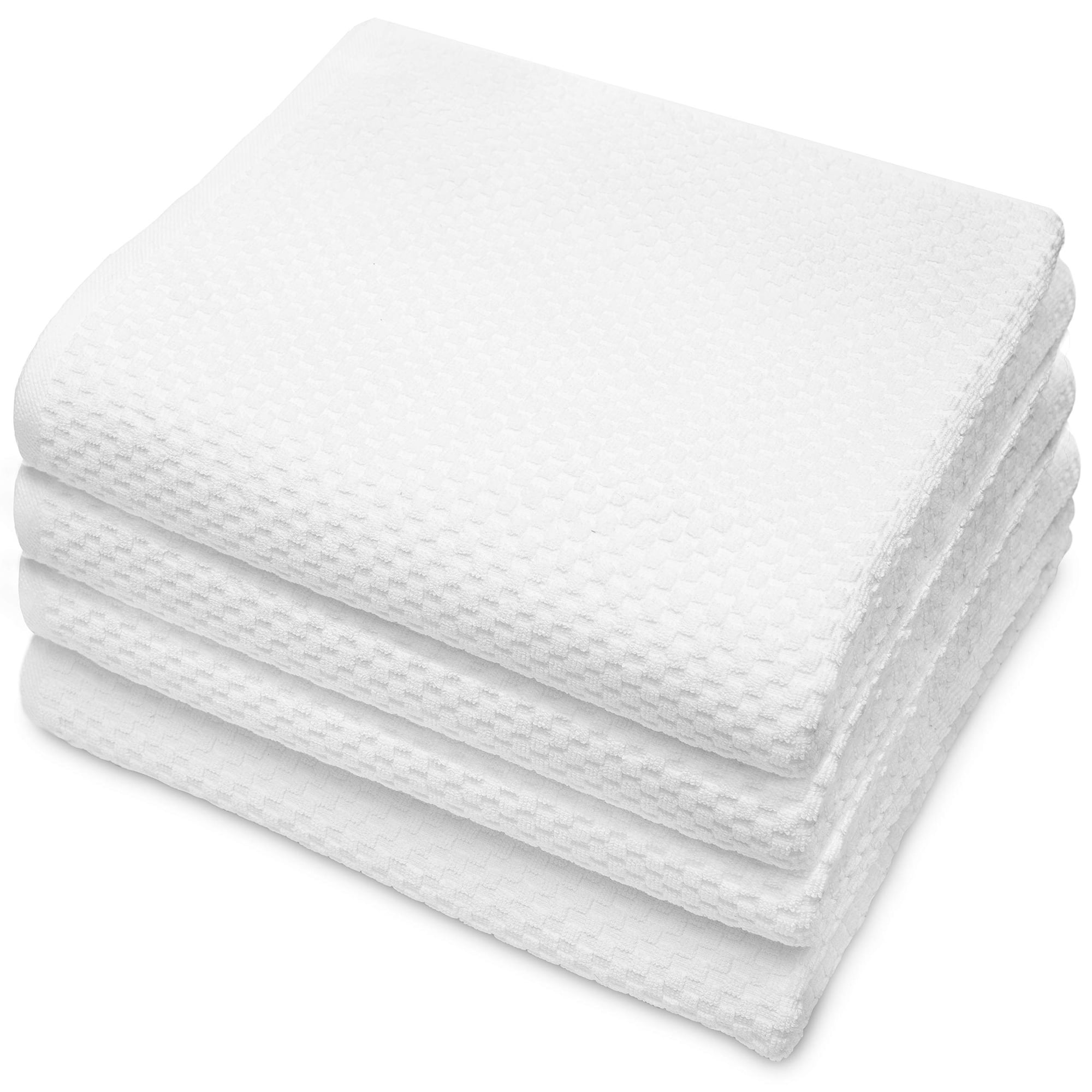 Toallas De Baño Cotton Craft Euro Spa Luxury Waffle Weave X4 Blancas