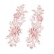 thumbnail image 3 of 2 Apliques De Encaje Con Bordado De Flores Para Boda, Vestido De Fiesta, Ropa Rosa, 3 of 5
