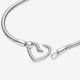 thumbnail image 2 of Pulsera Pandora Moments Broche Corazan Cadena Serpiente Mujer, 2 of 3