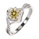 thumbnail image 1 of Anillos de Moissanita de Oro Blanco de 18K de 1 Uds para Mujer Regalo Color D VVS1 Anillos de Diamante Anillos de Plata Esterlina S925 Joyería Anillos de Compromiso de Moissanita con Corazón con, 1 of 8