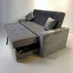 Muebles Hvm - Sofa Cama Hvm Cinema Gris Felpa