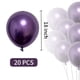 thumbnail image 2 of Balloons Ztikug, látex metálico morado, 18 pulgadas, 20 unidades, 2 of 6