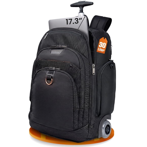 Mochila con Ruedas EVERKI Atlas 30L para Laptop 13-17.3" con Protección RFID