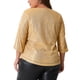 thumbnail image 3 of Agnes Orinda Conjuntos de Halloween para Mujeres Tallas Grandes Tops de Escuela Colegio Brillantes Manga 3/4 con Abertura Cuello Redondo Brillo Destello Lentejuelas Blusa de Fiesta 2025 4X Oro, 3 of 6