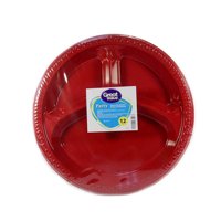 Plato Rojo Separador 1 Un Great Value