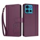 thumbnail image 3 of Funda Cartera Trébol para Motorola Moto G75 5G con Ranuras Tarjetas y Carga Inalámbrica Violeta, 3 of 6