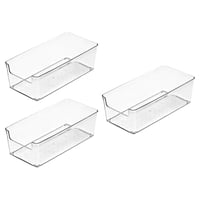 Bothyi - 3X Organizador De Cajones Transparente Organizador De Escritorio Para Gadgets Maquillaje Productos Para Bebés Mediano