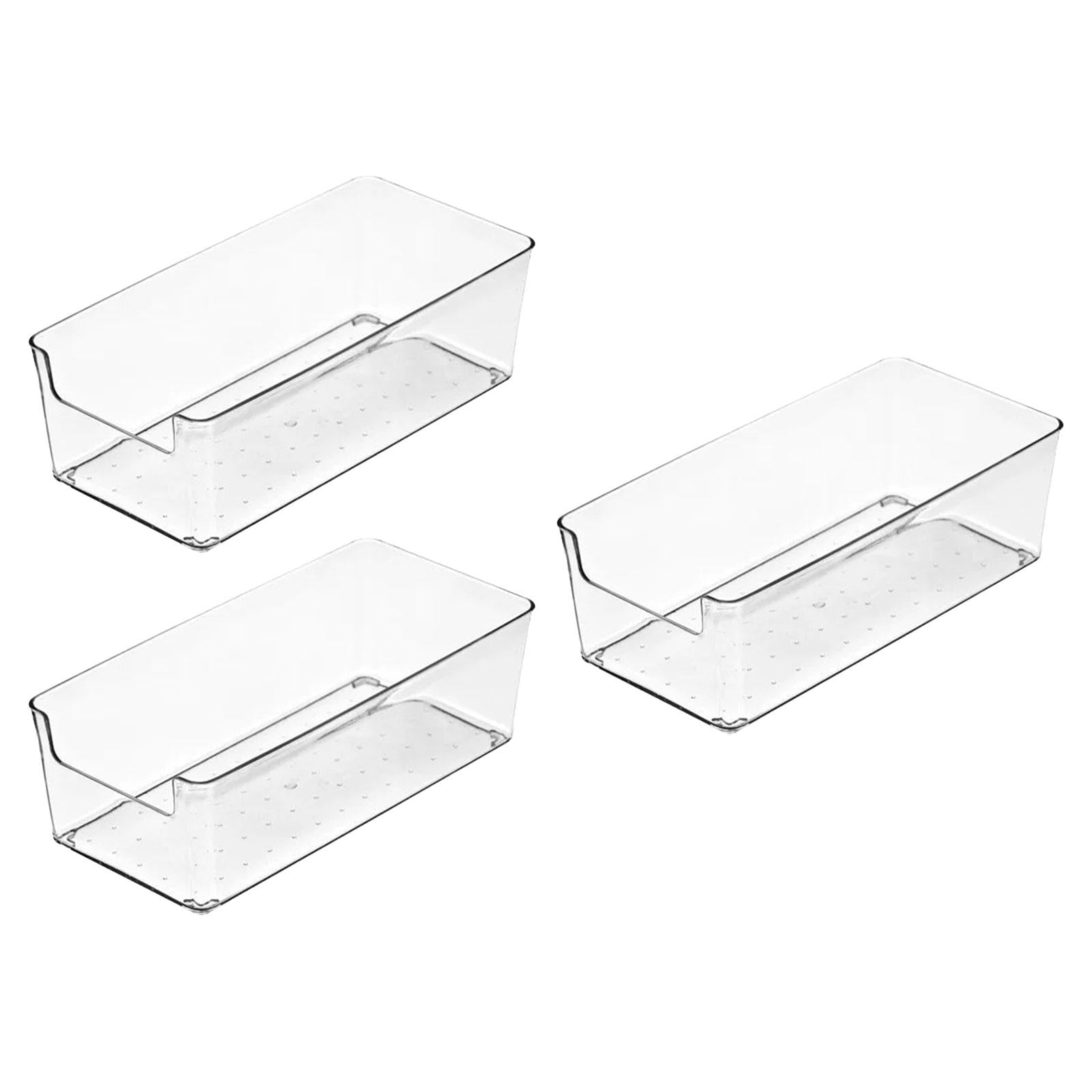 Bothyi - 3x Organizador De Cajones Transparente Organizador De Escritorio Para Gadgets Maquillaje Productos Para Bebés Mediano