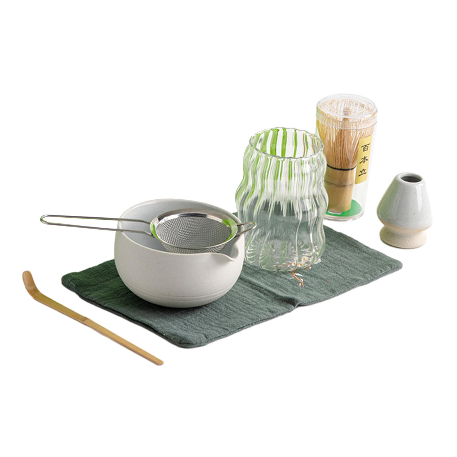 Bothyi - Juego De Té Matcha 7X Preparación Familiar De Matcha Juego Tradicional De Matcha El Mejor Regalo Blanco