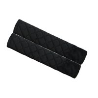 Bothyi - 2 Piezas Decoraciones De La Cubierta Del Cinturón De Seguridad Del Coche Para La Bolsa De La Cámara Adultos Niños Coche Negro