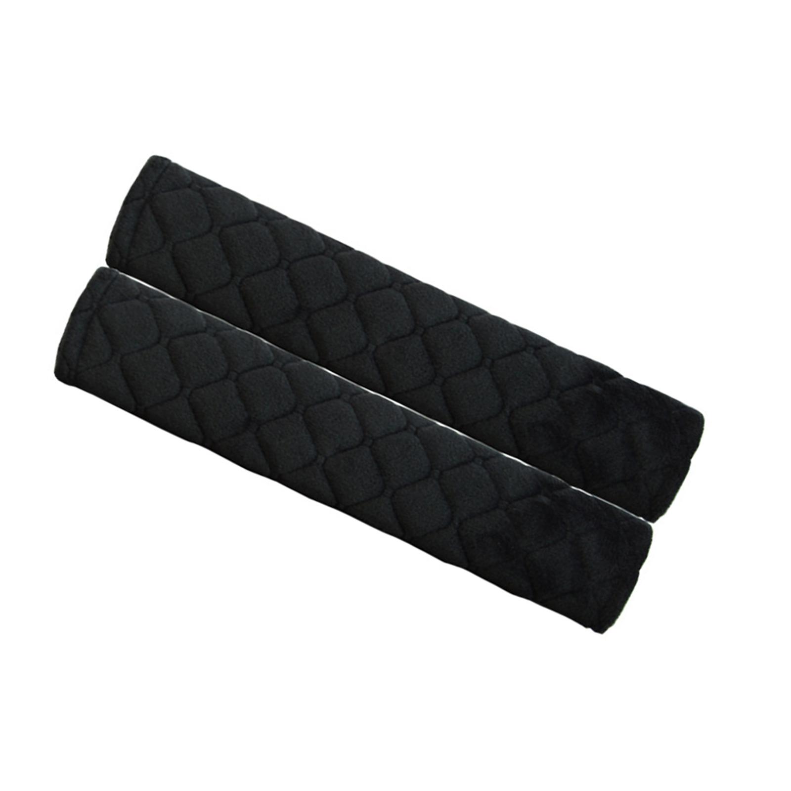 Bothyi - 2 Piezas Decoraciones De La Cubierta Del Cinturón De Seguridad Del Coche Para La Bolsa De La Cámara Adultos Niños Coche Negro