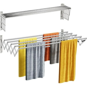 Genérica - Tendedero De Ropa Tendedero Plegable Aluminio 80Cm