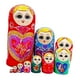 thumbnail image 1 of 10 Piezas Matryoshka Juguetes Para Niños Decoración De Muñecas Rusas De Madera Para Vacaciones, 1 of 5
