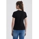 thumbnail image 3 of Polera Mujer Básica Print Negro / Coral, 3 of 4