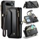 thumbnail image 1 of Cuero CaseMe para Google Pixel 11/11 Pro Funda Tipo Billetera [Bloqueo RFID] con Porta Tarjetas de 7 Zíper Ranura para Billetes, Correa de Hombro y Muñeca Magnética de Cuero PU Suave para Google, 1 of 10