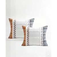 Genérico - Set De 2 Fundas De Cojin 45Cmx45Cm Empalme Rombo 3