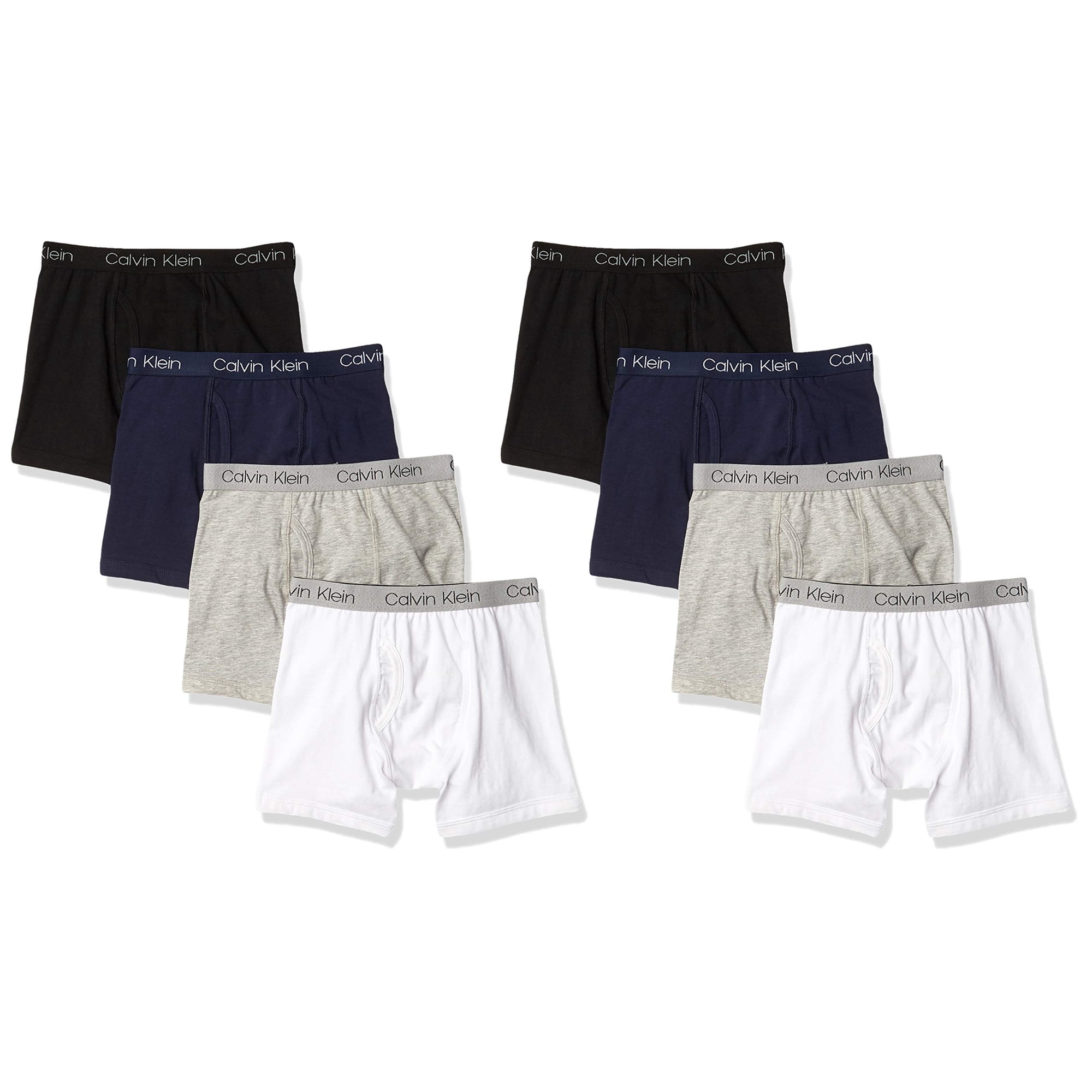 Calvin Klein - Calzoncillos Bóxer Para Niños Paquete De 8 Talla L