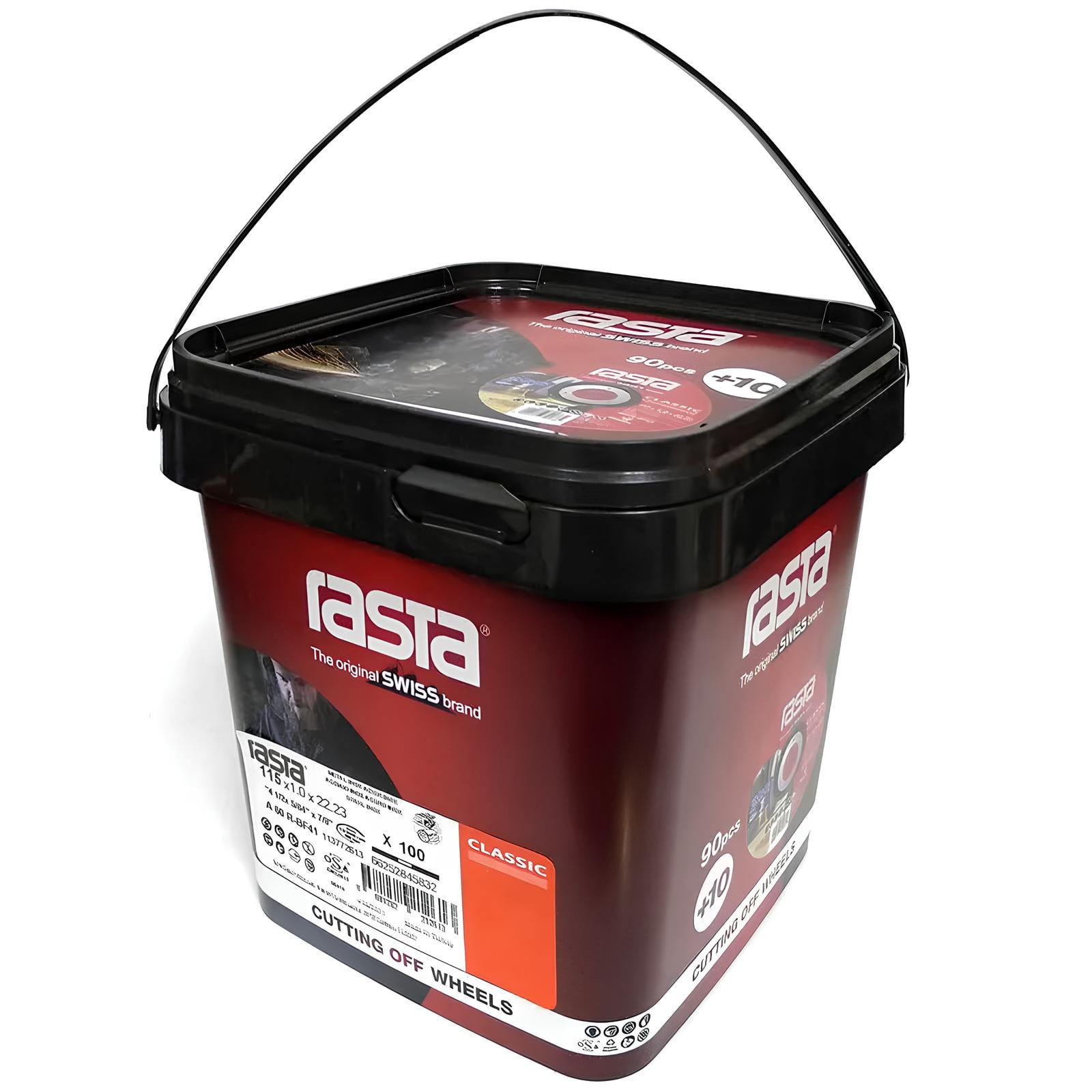 100 Discos De Corte Metal Rasta Classic 4 1/2