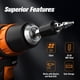 thumbnail image 2 of Juego extractor de tornillos Nuovoware de 22 piezas, kit magnético HSS, 2 of 8