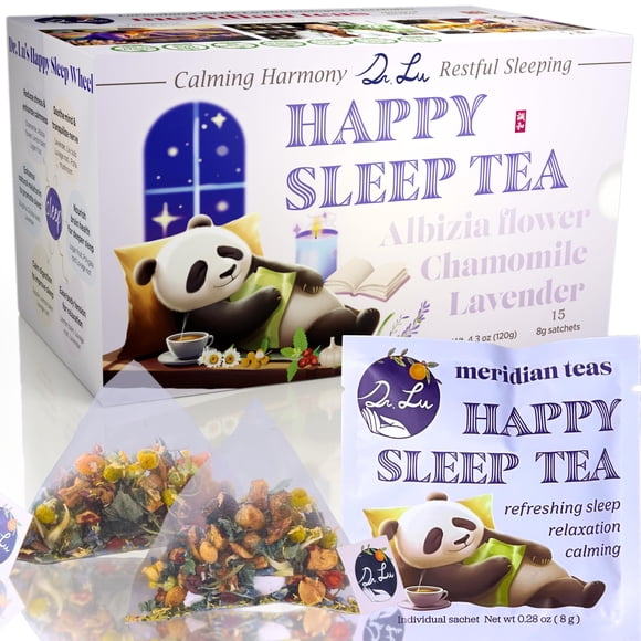 Té Happy Sleep 100% Natural Para Calmar Y Aliviar El Estrés