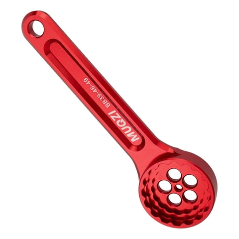 Magideal - Herramienta De Pedalier De Bicicleta, Llave De Pedalier Para Herramienta De Instalación Y Extracción De Platos De 12T 46 Mm 16T 39/41/44/49 Mm, Llave Rojo