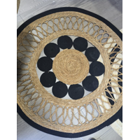 Angeles Del Hogar - Alfombra De Yute Redonda 120 Cm