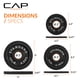 thumbnail image 4 of Juego de pesas CAP Barbell, hierro fundido, negro olímpico, 2,5 kg x2, 5 kg x2, 10 kg x2, 4 of 8