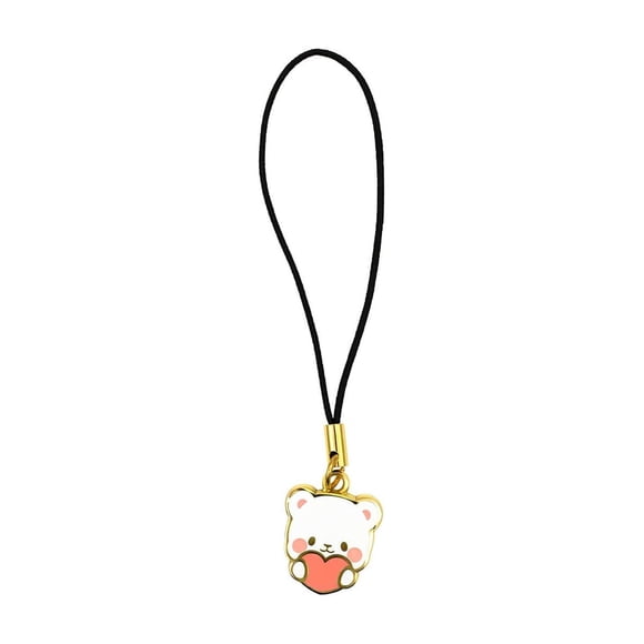 Charm para Celular Milkmochabear Corazón de Leche Mini Esmalte 10 cm