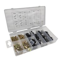 Ioensy - 170 Piezas De Sujetadores De Clip En Forma De U De Metal Para Vehículos Interiores De Automóviles