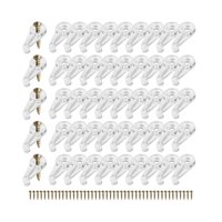 Bothyi - 50X Clips De Retención De Vidrio Clips De Gabinete De Vidrio Para Fijación De Pantalla Vidrio De Ventanas