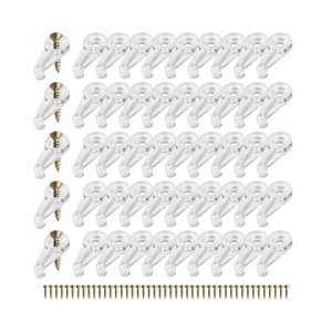 Bothyi - 50X Clips De Retención De Vidrio Clips De Gabinete De Vidrio Para Fijación De Pantalla Vidrio De Ventanas