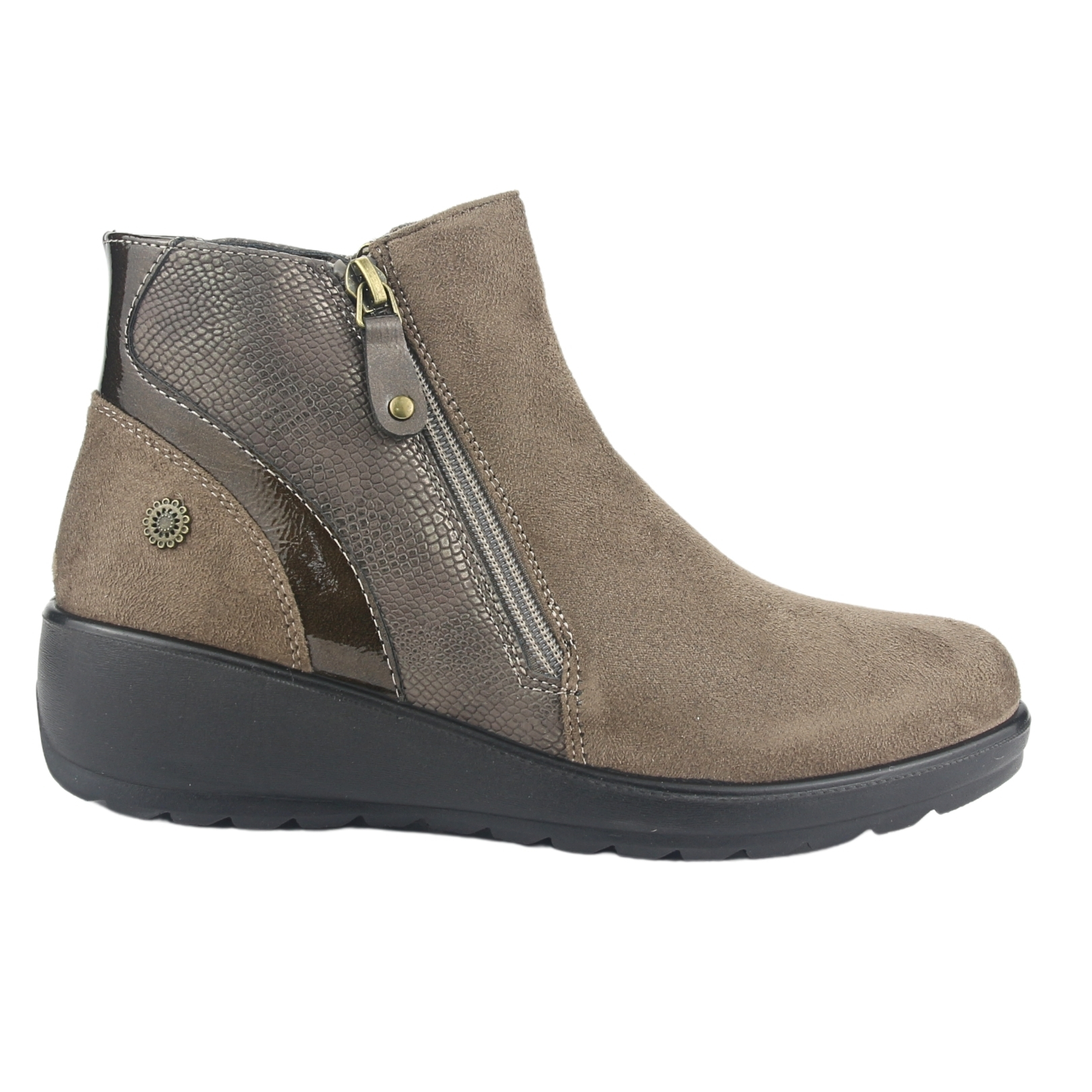Botin Chalada Mujer Confort-5 Taupe Casual