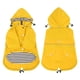thumbnail image 5 of Chubasquero HDE para perros, doble capa, con cremallera y capucha, amarillo, 5 of 7