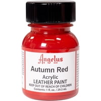 Pintura Acrílica Para Cuero Angelus Autumn Red 30 Ml (Paquete De 1)