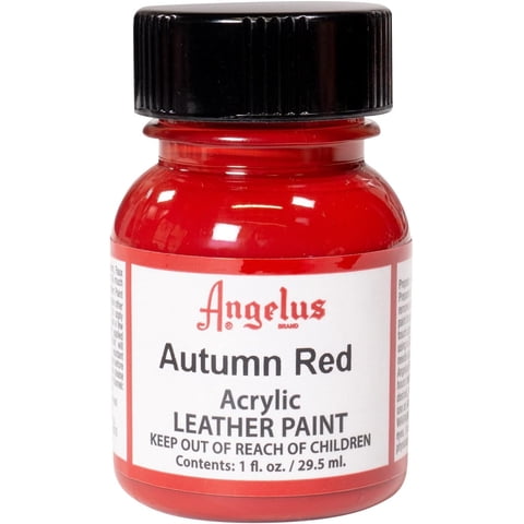 Pintura Acrílica Para Cuero Angelus Autumn Red 30 Ml (Paquete De 1)
