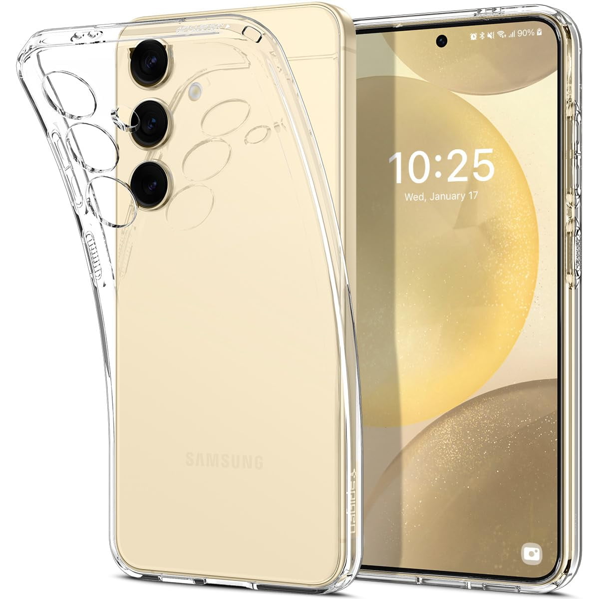 Funda Para Celular Spigen Galaxy S24 Militar Transparente