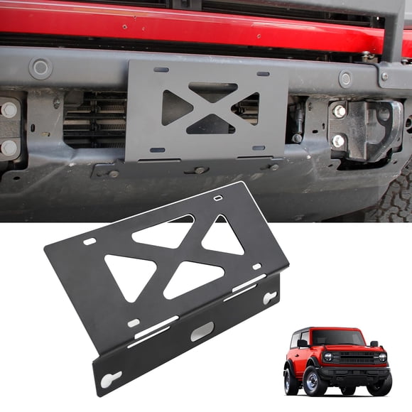 Soporte de matrícula frontal EVGoXMods para Ford Bronco 2021‑2026