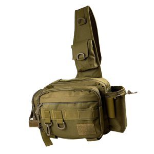 Ioensy - Bolsa De Almacenamiento Para Aparejos De Pesca, Soporte Para Caña, Bolsa De Pesca Para Exteriores, Senderismo, Caza, Color Caqui