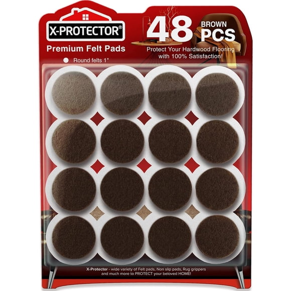 XProtector 48 protectores de fieltro premium para muebles