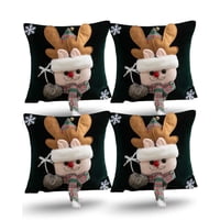 Genérico - Set De 4 Fundas De Cojin Para Navidad 3D B2