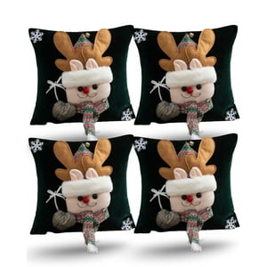 Genérico - Set De 4 Fundas De Cojin Para Navidad 3D B2